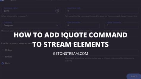 Image result for Stream Elements Add Command in Chat