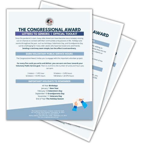 Letters For Seniors - The Congressional Award