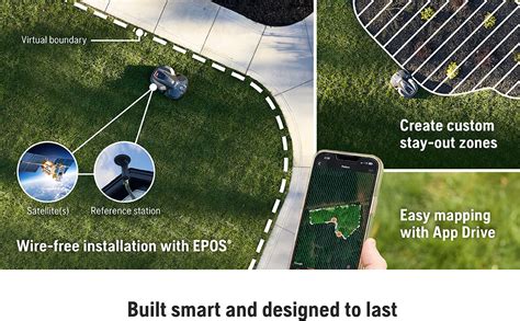 Amazon.com: Husqvarna 410iQ Automower Robotic Mower, 0.5 Acre Mowing Capacity, Wire Free Robot Lawn Mower with Charging Station, RS1 EPOS Reference Station and Replacement Blades, 970727401 : Tools