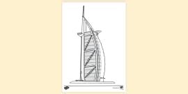 Burj Khalifa Colouring Pages Printable