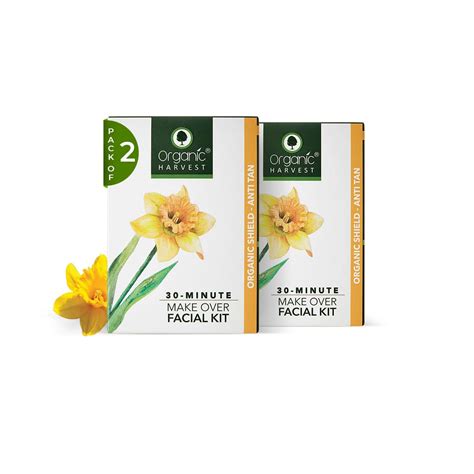 Organic Harvest Anti Tan Make Over Facial Kit for Women / Men | 5 Easy ...