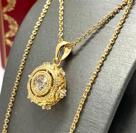 1.00 CT Diamonique Diamond 18K Gold Plated Necklace | Property Room