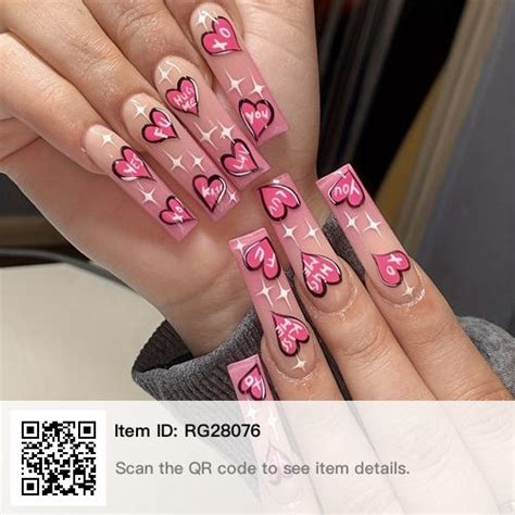 valentine nails temu