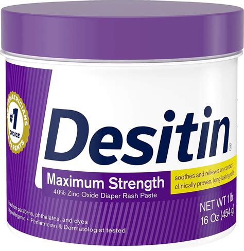 Desitin Diaper Rash Paste Maximum Strength, 16-Ounce Jar : Amazon.com ...
