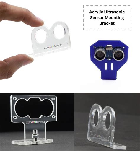 Secure Your Ultrasonic Sensor: Acrylic Mounting Bracket (HC-SR04 ...