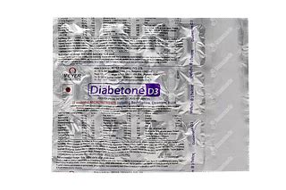 Diabetone D3 Tablet 15 - Uses, Side Effects, Dosage, Price | Truemeds