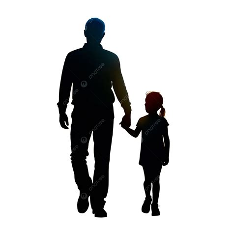 Father And Daughter Silhouette Clip Art Family Love Togetherness ...