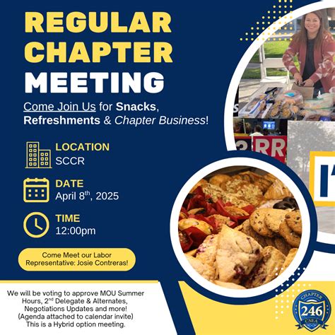 Regular Chapter Meeting: April 8th, 2025 | California School Employees ...