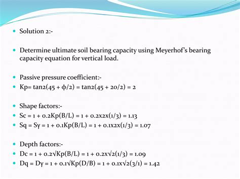 Numerical Problem and solution on Bearing Capacity ( Terzaghi and ...