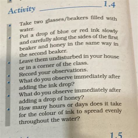 Write the activity’s- aim, theory, materials required, chemicals ...