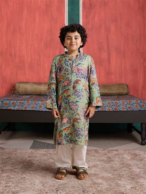Gulmohar Boys Kurta Set – Tasha India