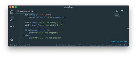 How to Check Anagram Using Python 的图像结果