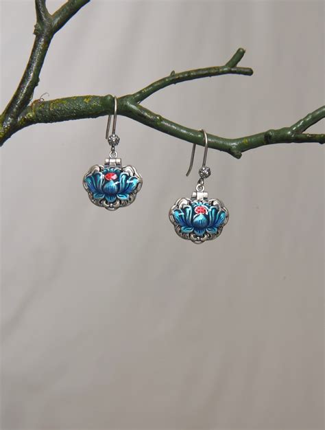 Sacred Blue Padma Earrings – Totapari