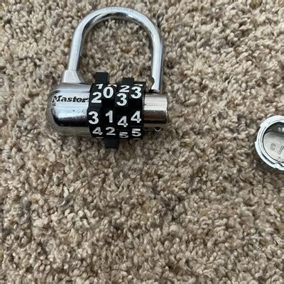 Image result for Master Lock Combination Lock Reset