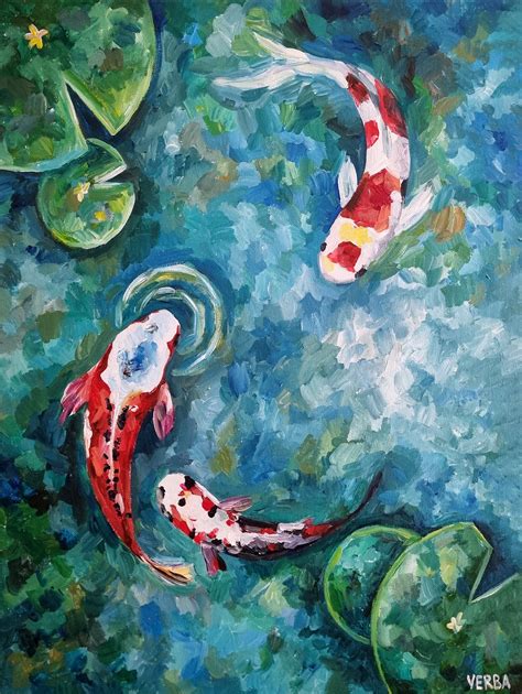 Fish acrylic painting – Artofit