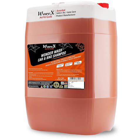 Wavex Wonder Wash Car Shampoo 20Ltr pH Neutral Formula For Safe, Spot ...