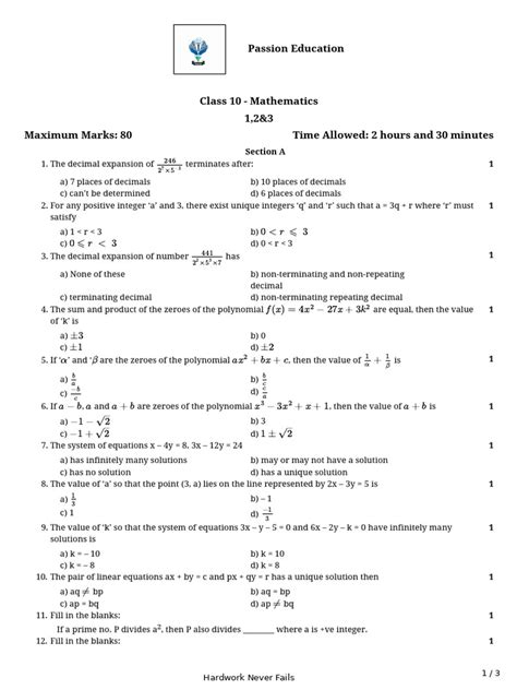 Image result for Math Question Paper
