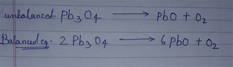 Balence Pb3O4=Pbo+O2 - Brainly.in