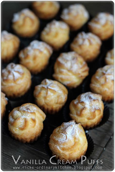 Just My Ordinary Kitchen : VANILLA CREAM PUFFS (KUE SUS  