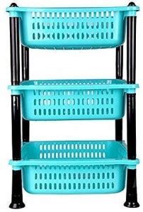 OFFER WORLD Fruits/Vegetables Kitchen Rack Plastic Multipurpose Plastic ...