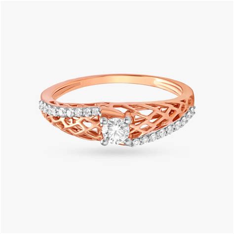 Intricate Mesh Diamond Ring