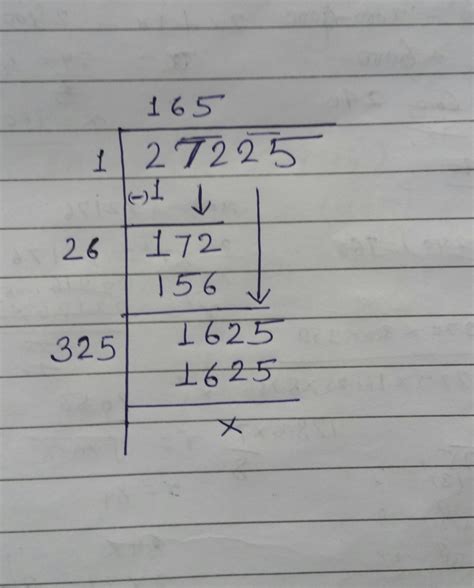 [Expert Verified] 27225 square root by division - Brainly.in