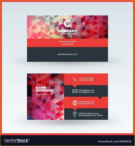 Double Sided Business Card Template Free 的图像结果