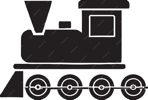 Steam Train Clip Art Black And White