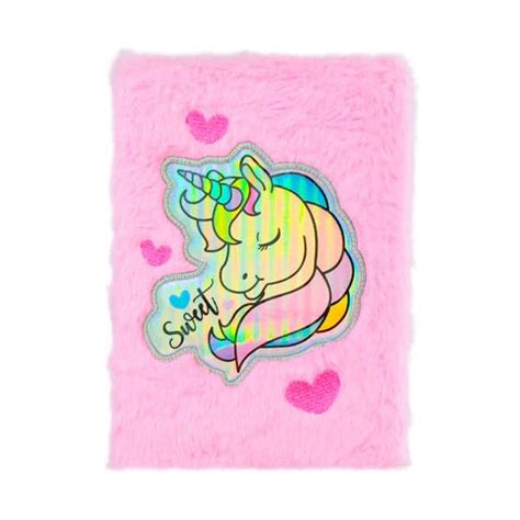 SWEET UNICORN THEME FLUFFY NOTEBOOK-PINK – Odyssey Online Store