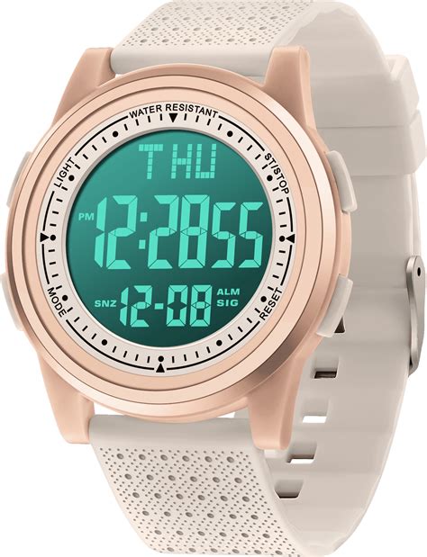 Women's Digital Sport Watch with Stopwatch, Alarm, Dual Time, Calendar ...