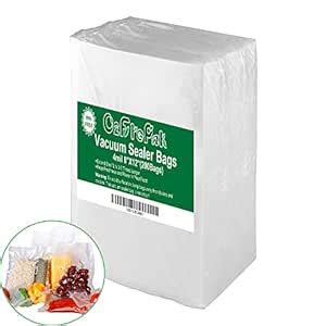 Buy TOPCOD Upgrade!200 Quart 4mil 8" x 12" Vacuum Sealer Bags for Food ...