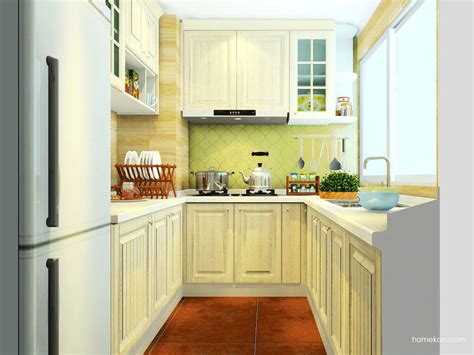现代风格U型厨房装修效果图 – 设计本装修效果图