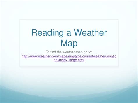 Image result for Reading a Weather Map