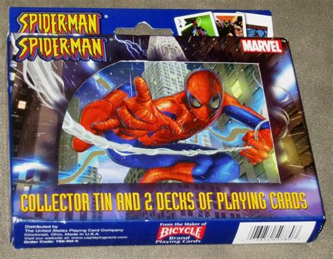 Bicycle Spider-man Collector Tin and 2 Decks of Playing cards - NEW | eBay