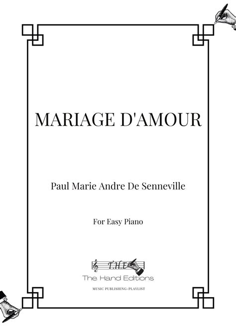 Mariage D'amour (arr. The Hand Editions) by Clayderman Richard Sheet ...