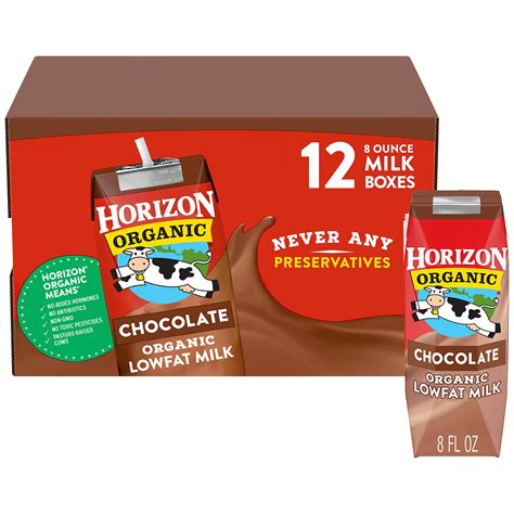 Buy Horizon Shelf-Stable 1% Low milk Boxes, Chocolate, 8 oz., 12 Pack ...