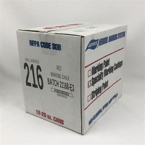 Buy CASE Of 12 Aervoe 216 RED Marking Chalk Paint Case of 12 - 20oz ...