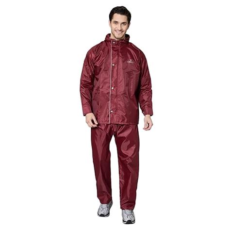 Buy THE CLOWNFISH Waterproof Standard Length Rain Coat For Men With ...