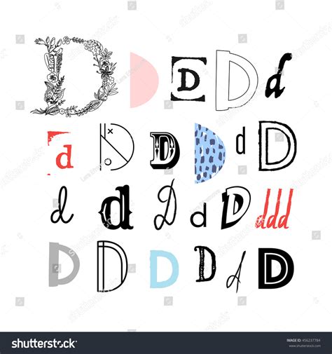 Letter D Fonts