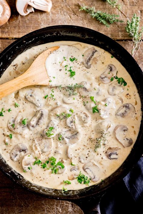 Creamy mushroom sauce – Artofit