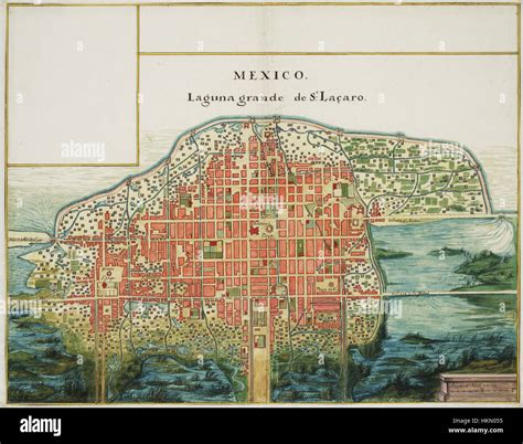 Old map of mexico city hi-res stock photography and images - Alamy