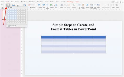 Image result for How Create Table in Presentation