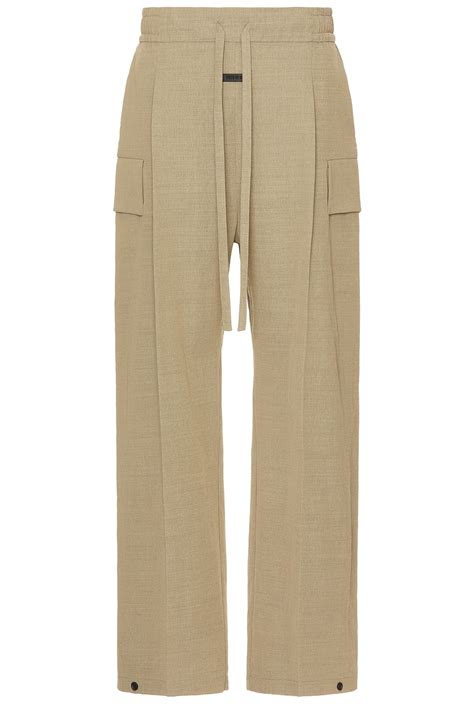 Fear of God Wide Leg Cargo Pant in Melange Beige | FWRD
