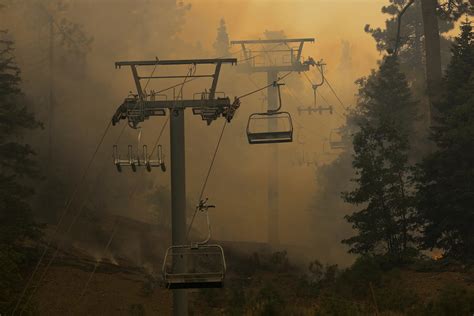Photos show Bridge, Airport and Line wildfires raging in Southern ...