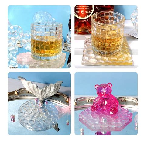 Square Mosaic Texture Coaster Mould