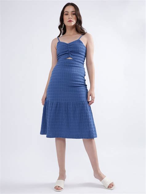 Shop Elle Women Blue Dress Online – Iconic India