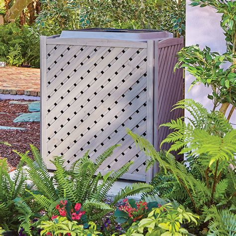 Wooden Lattice Air Conditioner Screen | The Green Head