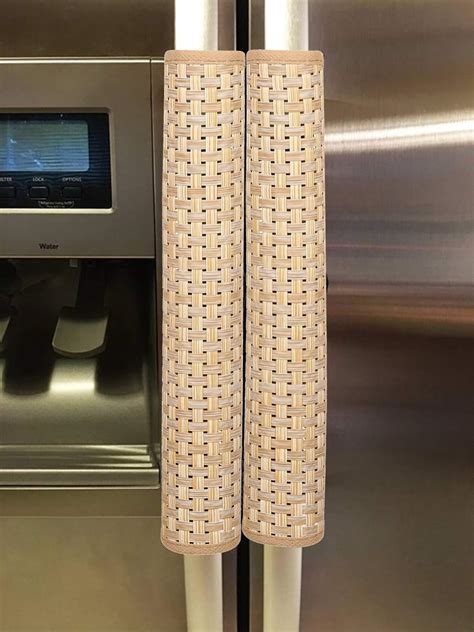 Kuber Industries Jute 2 Pieces Fridge Handle Cover (Brown), CTKTC13871 ...