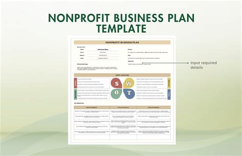 Nonprofit Business Plan Template | Template.net