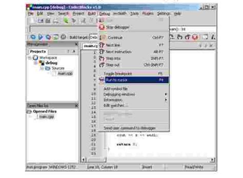Debug in Code Blocks 的图像结果